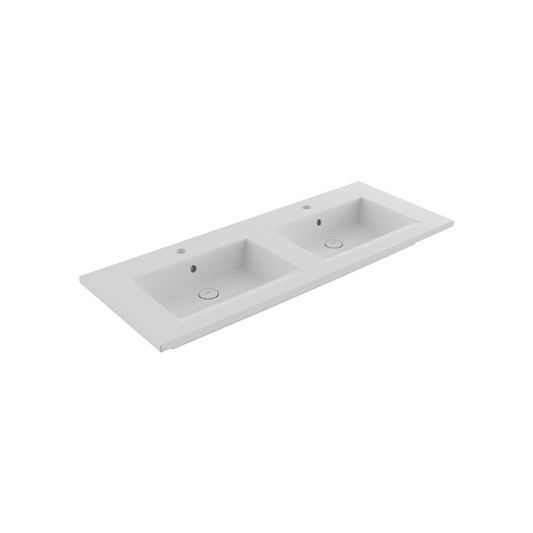 Раковина встраиваемая Milano Slim 1200x475 см с отверстием под смеситель и переливом