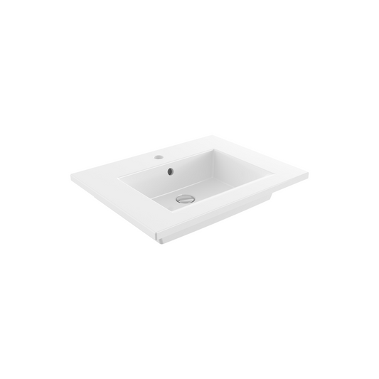 Раковина встраиваемая Milano Slim 600x475 см с отверстием под смеситель и переливом